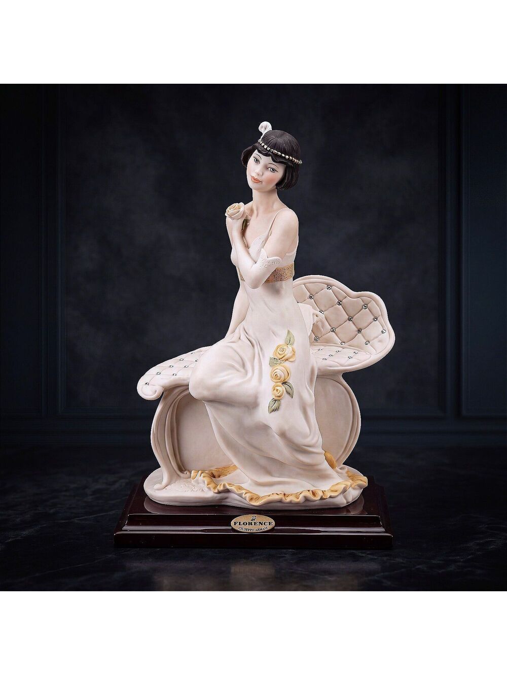 Vtg Giuseppe Armani Mae 1419P Porcelain Figurine Florence Italy With Box 7.5in